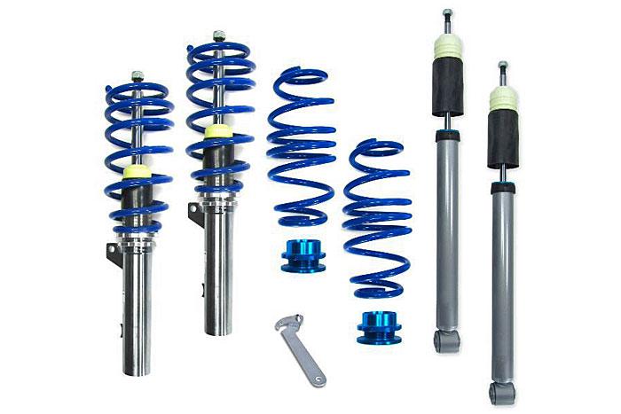 GF150271, Triple-S Schroefset, Seat Leon / ST  1.0 TSI/ 1.2 TSI/ 1.4 TSI/ 1.6 TDI only with twist-beam rear axle "5F1/5F5/5F8" 09/2012-, 965KG max vooraslast, Niet voor modellen met niveauregeling, niet geschikt voor vierwielaangedreven, hybride, verhoogde auto uitvoeringen, Bij deze set zijn verkorte koppelstangen noodzakelijk, deze zijn los verkrijgbaar.